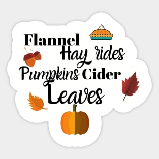 fall logo Sticker